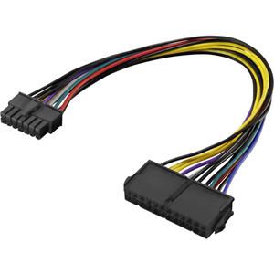 renkforce Strom Anschlusskabel [1x ATX-Strom-Stecker 14pol. - 1x ATX-Strom-Buchse 24pol.] 25.00cm Bu