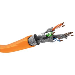 Quality4All S-FTP CAT7a - vaste kern - 250 meter - oranje - 