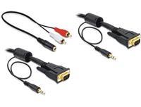 DeLOCK Cable VGA + Sound 5m male-male