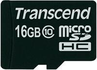 Transcend TS16GUSDC10 16GB MicroSDHC Klasse 10 flashgeheugen