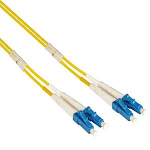 Duplex Patchkabel lc/lc 9/125µ OS2, gelb, 2,0 mm, 5,0 m - Efb-elektronik