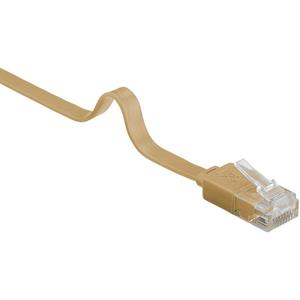 Wentronic Patchk. Cat6 U/UTP flach bn 15,0m