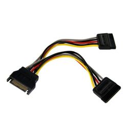 StarTech.com SATA Power Y Splitter Cable Adapter - M/F - power splitter - 15.2 cm