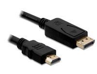Wentronic DisplayPort v1.2 naar HDMI kabel zwart 1 meter