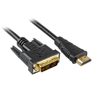 Sharkoon HDMI naar DVI-D Kabel, 2 m