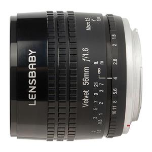 Lensbaby Velvet 56 Canon EF - Zwart