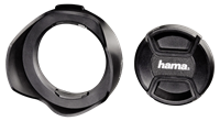 Hama 00093652 Gegenlichtblende mit Objektivdeckel