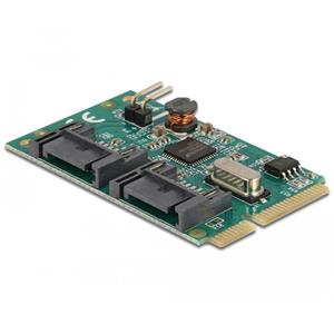 DeLOCK MiniPCIe I/O PCIe 2xSATA 6Gb/s