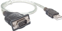 Manhattan USB 1.1 Adapter [1x USB 1.1 Stecker A - 1x D-SUB-Stecker 9pol.] 205146 vergoldete Steckkon
