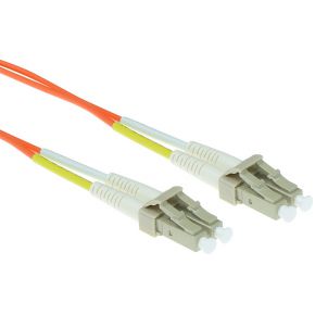 ACT 30 meter LSZH Multimode 62.5/125 OM1 glasvezel patchkabel duplex met LC connectoren