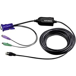 ATEN KVM Adapter [2x PS/2-Stecker, VGA-Stecker - 1x RJ45-Buchse] 4.50m Schwarz