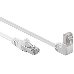 PK-C5 05WS1XAGW - 0,5 m Cat.5e Patchkabel,1x90° Stecker,weiß (94177) - Goobay