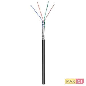 Netzwerkkabel CAT 5e SF/UTP 4 x 2 x 0.20mm² Schwarz 100m