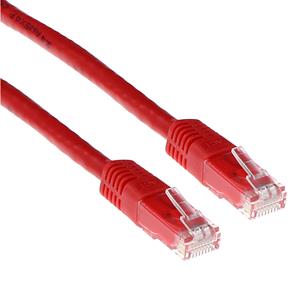 Intronics CAT6 U/UTP patchkabel rood 3 m