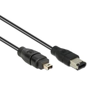 FireWire-Kabel FW400 4pin - FW400 6pin St/St 3,00m retail (82578) - Delock