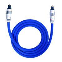 Toslink Digitale audio Aansluitkabel [1x Toslink-stekker (ODT) - 1x Toslink-stekker (ODT)] 1.00 m Blauw Oehlbach XXL Series 80