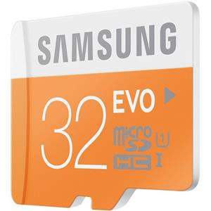 32GB Samsung EVO MicroSD geheugenkaart Class 10 + MicroSD naar SD adapter (SD kaart)