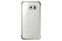 Clear Cover Green Galaxy S6 Edge