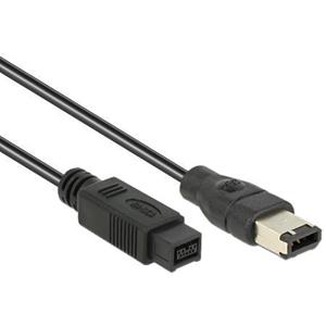 FireWire-Kabel FW400 6pol - FW800 9pol 1,00m (82595) - Delock