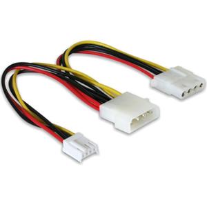 Floppy Stromkabel Molex Y-Kabel - Delock