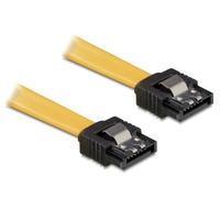 Kabel SATA 10cm gelb ge/ge Metall - 