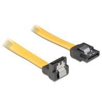 SATA-Kabel sata - sata down St/St 0,50m Clip gelb (82479) - Delock