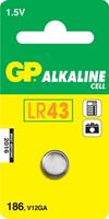 GP Batteries LR43 Knoopcel Alkaline Batterij