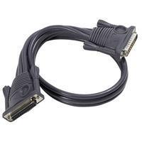 ATEN KVM Adapter [1x D-SUB-Stecker 25pol. - 1x D-SUB-Buchse 25pol.] 15.00m Schwarz