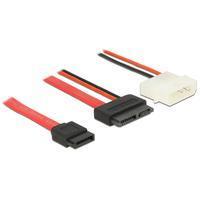 DeLOCK Slim SATA (v) - SATA (v) + Molex (m) kabel - 0,50 meter