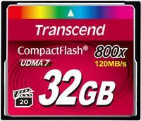 transcend CompactFlash Card 32GB CF800X