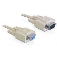 Delock - Seriell-Verl. D-Sub9 - D-Sub9 St/Bu beige 2,00m (84064)