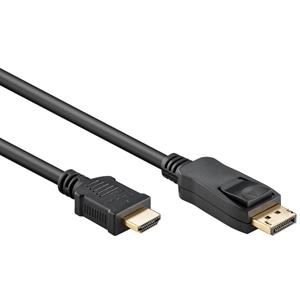 Wentronic DisplayPort v1.2 naar HDMI kabel zwart 1 meter