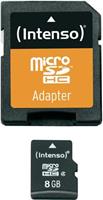 Intenso microSDHC-Karte 8GB Class 4 inkl. SD-Adapter