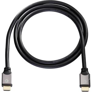 Oehlbach HDMI Aansluitkabel HDMI-A stekker, HDMI-A stekker 10.00 m Zwart 92458 Audio Return Channel (ARC), Vergulde steekcontacten, Ultra HD-HDMI HDMI-kabel