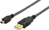 Ednet 84184 1.8m USB A Mini-USB B Zwart USB-kabel