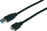 Assmann USB 3.0 Micro Aansluitkabel A-B M/M 1m