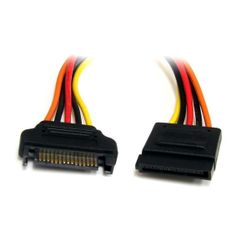 StarTech.com SATA Verlängerung 30cm - S-ATA 15 Pin Stromverlängerung Stecker / Buchse - interne Serial-ATA Stromverlängerung - Spannungsversorgungs-Verlängerungskabel - SATA-Stroms