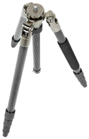 Mantona Titanium Carbon Stativ Dreibeinstativ 3/8 Zoll Arbeitshöhe=43 - 170cm Dunkelgrau inkl. Tasc