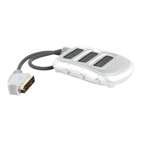 HQ Hoge kwaliteit scart schakelbox met vergulde plug