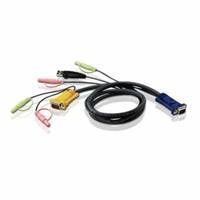 ATEN KVM Kabel VGA Male / USB A Male / 2x 3.5 mm Male / 2x Connector 3.5 mm -  SPHD15-Y / 2x Connector 3.5 mm 3.0 m
