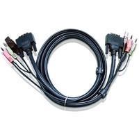 Kombination-KVM-Kabel DVI-D/USB/Audio - ATEN