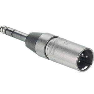 Neutrik NA3MP XLR male naar Jack stereo adapter