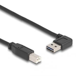 DeLOCK Easy-USB haaks naar USB-B kabel - USB2.0 - tot 2A / zwart - 2 meter