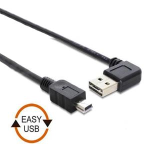 Usb Kabel a - mini a St/St 3.00m 90gew. sw Easy usb (83380) - Delock