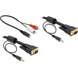 DeLOCK Cable VGA + Sound 5m male-male