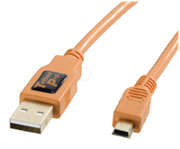 Tether Tools TetherPro USB 2.0 A/MiniB 5 Pin 4,6m orange