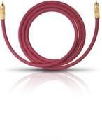 oehlbach Cinch Audio Anschlusskabel [1x Cinch-Stecker - 1x Cinch-Stecker] 4.00m Bordeaux vergoldete