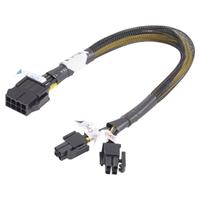 Akasa Strom Verlängerungskabel [1x PCIe-Stecker 8pol. - 2x PCIe-Stecker 4pol.] 30.00cm Gelb, Schwar R49300