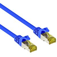 Goobay S/FTP patchkabel netwerkkabel CAT7 blauw 1,5m