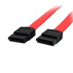 StarTech.com 45cm SATA Kabel - internes 7pin S-ATA Datenkabel -Serial ATA Anschlusskabel - Rot - SATA-Kabel - SATA (W) zu SATA (W) - 45.8 cm